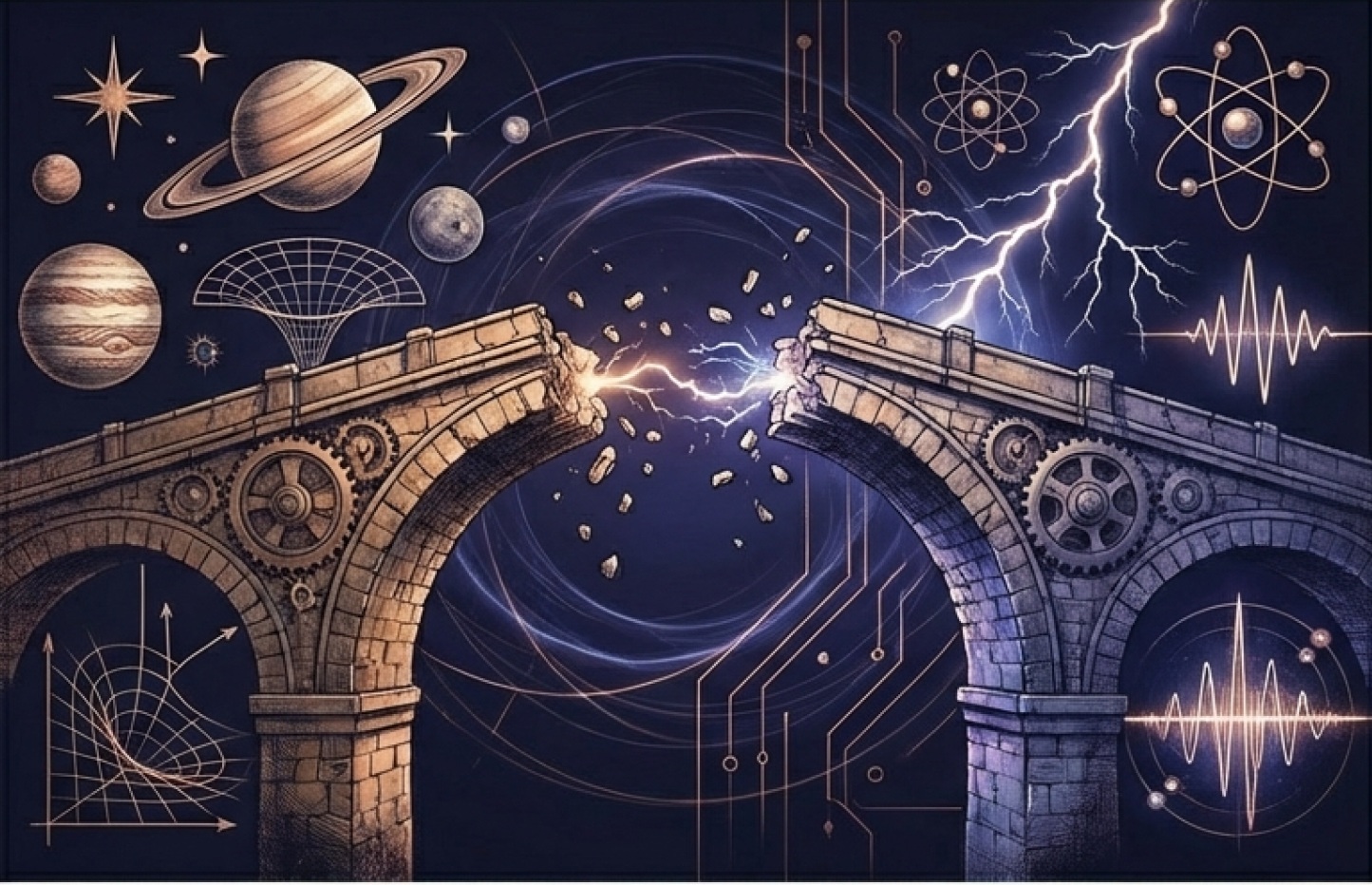 Modern Physics: Reality divided into Quantum Mechanics and General Relativity MF1_ZPE